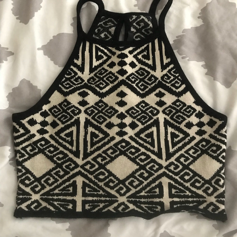 Forever 21 printed crop top